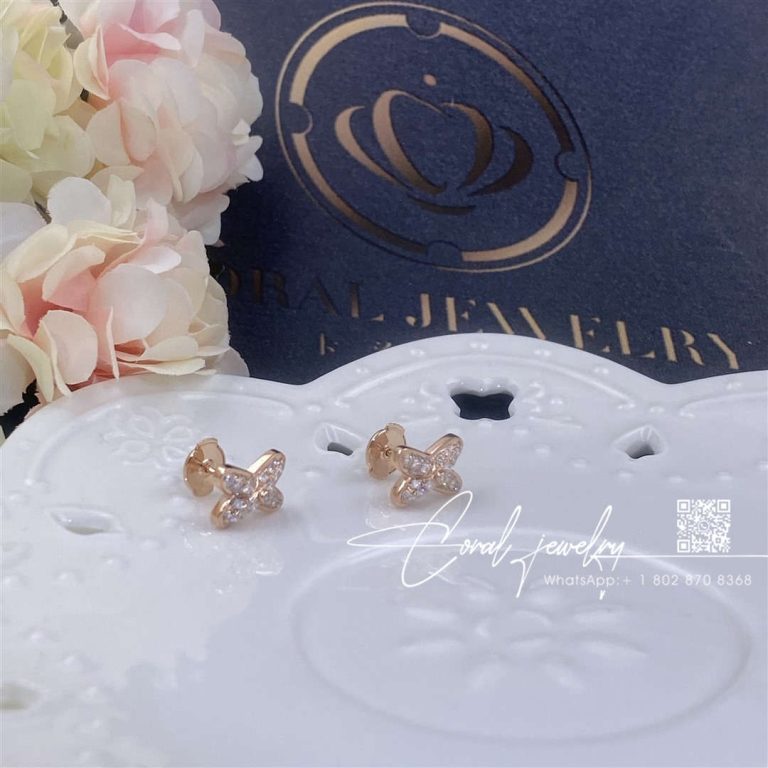 Chaumet jeux de liens earring rose gold, diamonds 083468 (2)