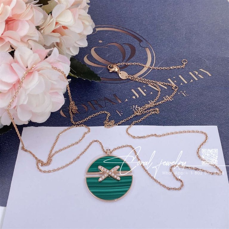 Chaumet jeux de liens harmony malachite medium model pendant 084682 (1)