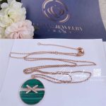 Chaumet jeux de liens harmony malachite medium model pendant 084682 (3)