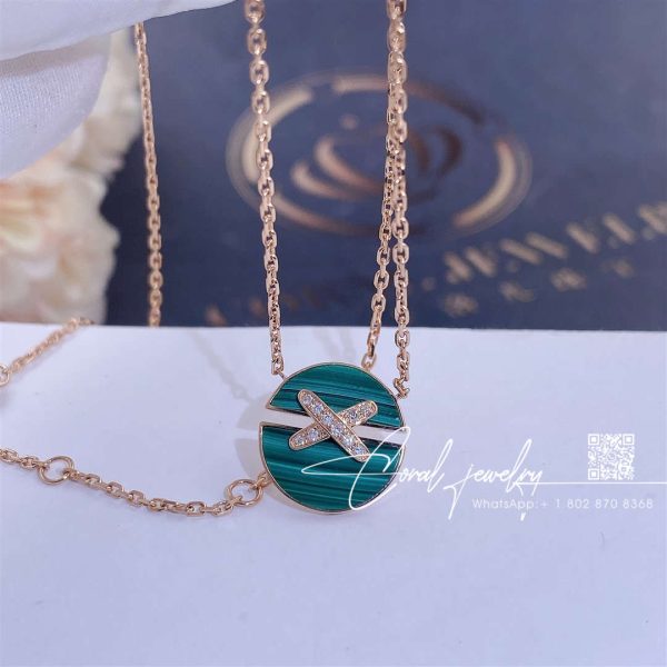 Chaumet jeux de liens harmony malachite small model pendant 084427 (12)