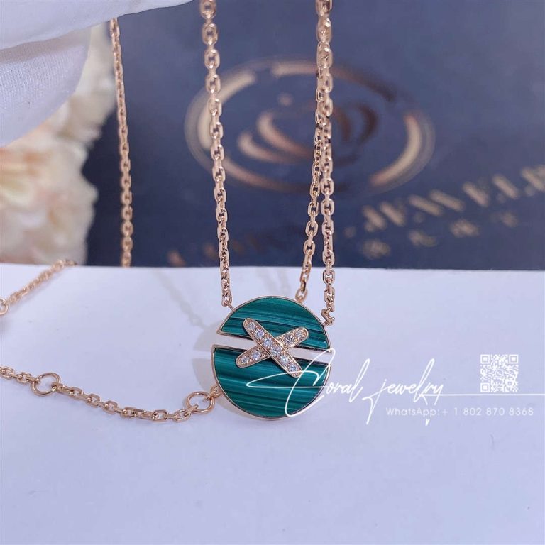 Chaumet jeux de liens harmony malachite small model pendant 084427 (12)