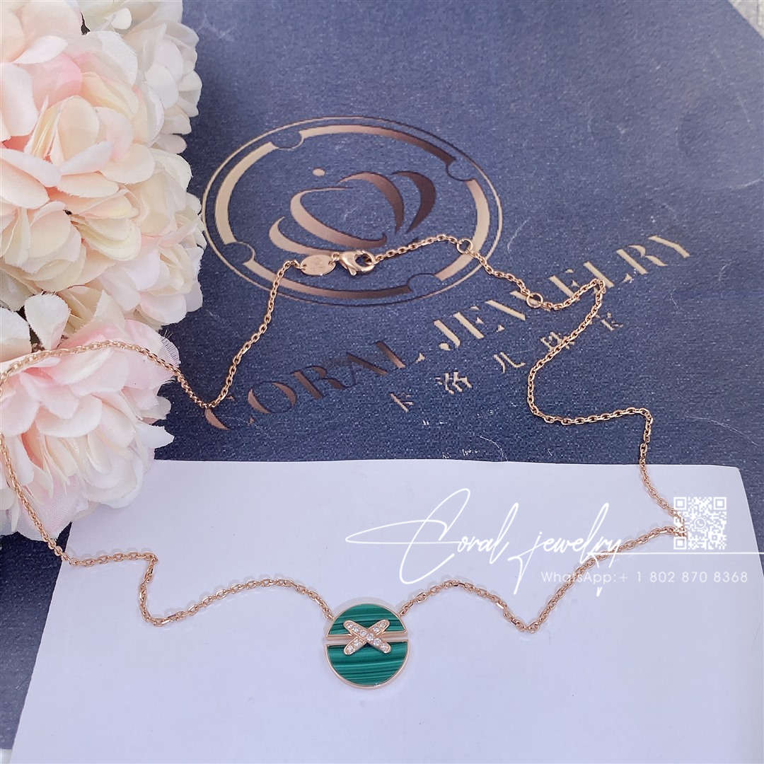 Chaumet jeux de liens harmony malachite small model pendant 084427 (9)