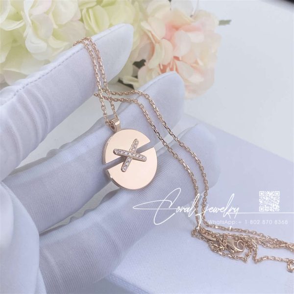 Chaumet jeux de liens harmony rose gold medium model pendant rose gold, diamonds 084493 (14)