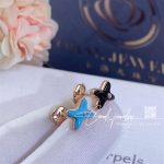 Chaumet jeux de liens onyx earring rose gold, onyx, diamond 085124 (11)