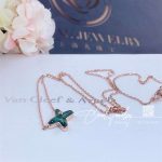 Chaumet jeux de liens pendant rose gold, malachite, diamond 083969 (2)