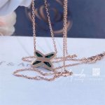 Chaumet jeux de liens pendant rose gold, malachite, diamond 083969 (6)