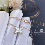 Chaumet jeux de liens pendant rose gold, mother of pearl, diamond 082930 (4)