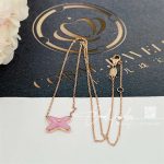 Chaumet jeux de liens pendant rose gold, pink opal, diamond 082996 (2)