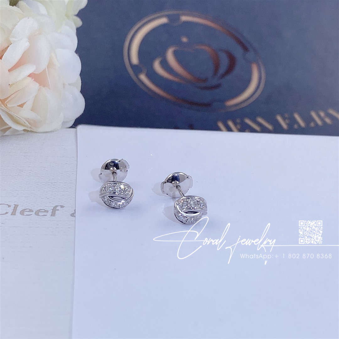 Chaumet liens séduction earrings white gold diamond 083305 (2)
