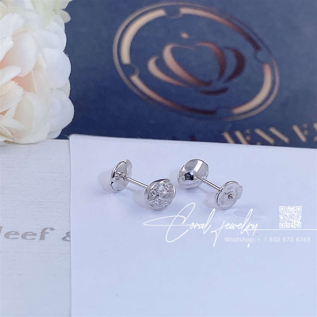 Chaumet liens séduction earrings white gold diamond 083305 (4)