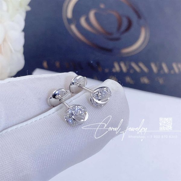 Chaumet liens séduction earrings white gold diamond 083305 (5)