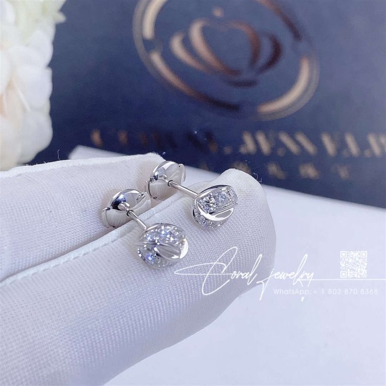 Chaumet liens séduction earrings white gold diamond 083305 (5)