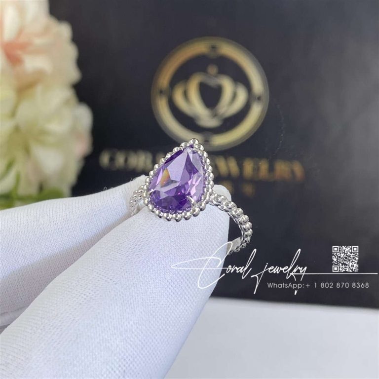 Boucheron Boucheron Serpent Boheme White Gold Amethyst S Motif Ring Jrg02780 (9)