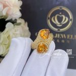 Boucheron Serpent Bohème Couleur Yellow Gold Citrine Ring Jrg02796 (2)