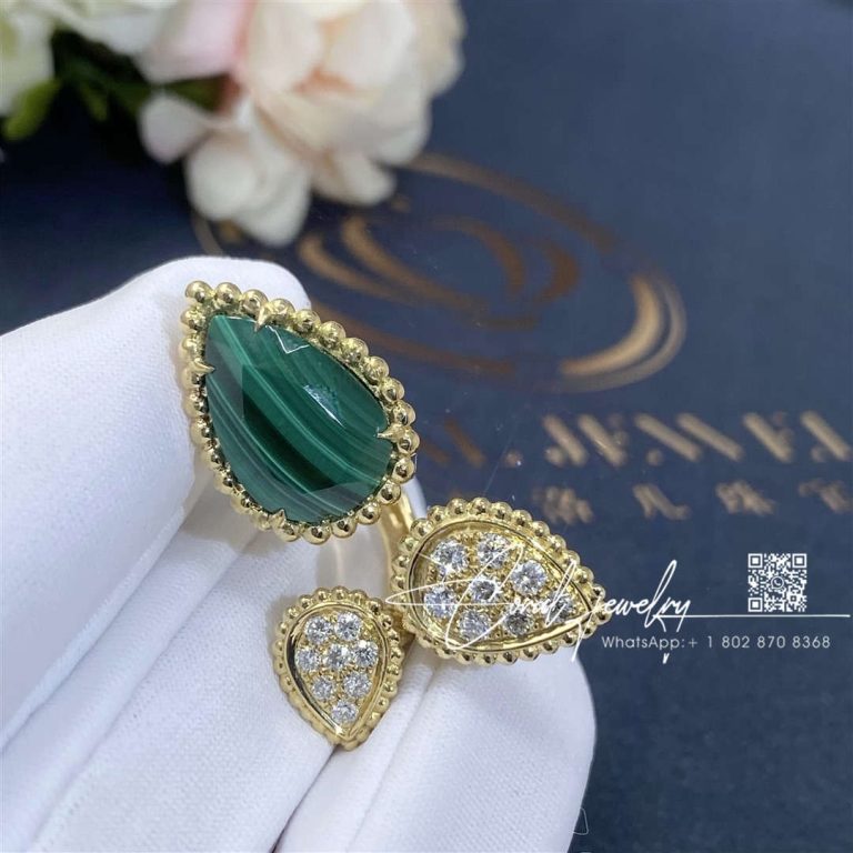 Boucheron Serpent Bohème Ring, 3 Motifs Malachite Jrg03026 (2)