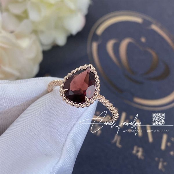 Boucheron Serpent Bohème Ring, S Motif Rhodolite Jrg02783 (1)