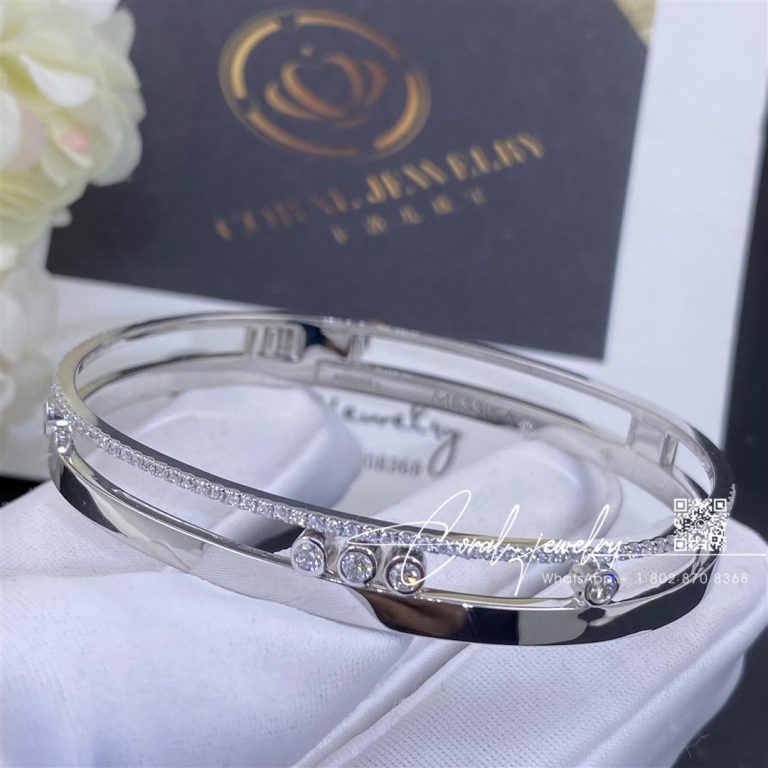 Messika Bangle Move Romane Lm White Gold Diamond Bracelet 6747 Wg (5)