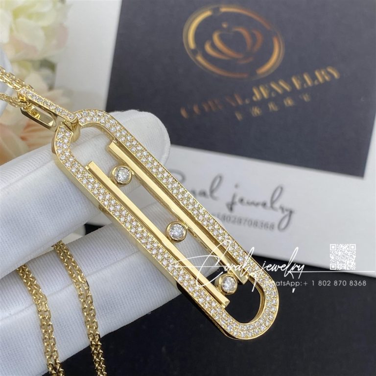 Messika Move 10th Anniversary Long Lenght Necklace Yellow Gold Diamond Necklace 07228 Yg (6)