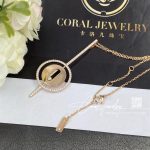 Messika Lucky Move Arrow Necklace Pink Gold Diamond Necklace 10113 Pg (8)