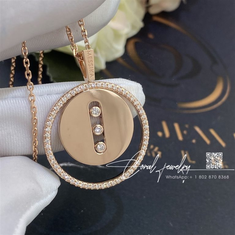 Messika Lucky Move Mm Rose Gold Diamond Necklace 07394 Pg (4)