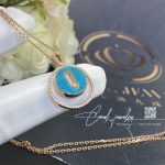 Messika Lucky Move Pm Turquoise Necklace Rose Gold Diamond Necklace 11649 Pg (7)