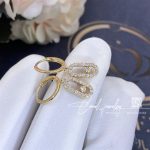 Messika Move Uno Hoop Earrings Yellow Gold Diamond Earrings 12037 Yg (3)