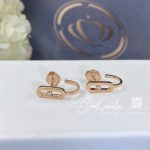 Messika Move Uno Mini Hoops Pink Gold Diamond Earrings 10050 Pg (4)