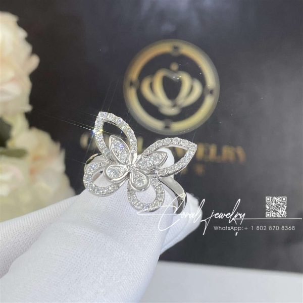 Graff Butterfly Silhouette Diamond Ring White Gold (2)