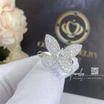 Graff Pavé Butterfly Diamond Ring White Gold (5)