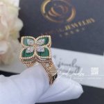 Roberto Coin Princess Flower Ring With Malachite And Diamonds (2)