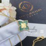 Roberto Coin Venetian Princess Pendant In 18kt Yellow Gold With Malachite And Diamonds. Small Size (3)