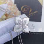 Roberto Coin White Gold Diamond Princess Flower White Gold Necklace – 3 (6)