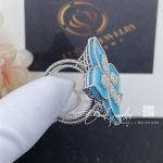 Roberto Coin White Gold Turquoise & Diamonds Princess Flower Ring (10)