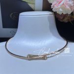 Marli Cleo Full Diamond Slim Slip On Necklace In Rose Gold Cleo N15 (5)