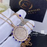 Marli Tip Top Diamond Statement Necklace In Rose Gold Lapis Lazuli Tipt N9 (3)