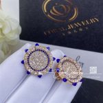 Marli Tip Top Diamond Statement Stud Earrings In Rose Gold Lapis Lazuli Tipt E7 (3)