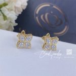 Roberto Coin Princess Flower Earrings With Diamonds 15mm (1)