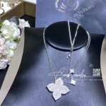 Roberto Coin Princess Flower Pendant White Gold With Diamonds 34mm (1)