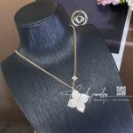 Roberto Coin Rose Gold Diamond Mother Of Pearl Princess Flower Pendant – 3 (5)