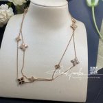 Roberto Coin Rose Gold Diamond Princess Flower Necklace – 1 (8)