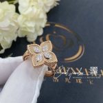 Roberto Coin Rose Gold White Diamonds Princess Flower Ring – 2m (5)