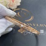 Roberto Coin Venetian Princess Small Flower Charm Bangle In Rose Gold With Diamonds (5)