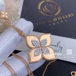 Roberto Coin Yellow Gold Diamond Princess Flower Rose Gold Necklace – 3 (11)