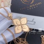 Roberto Coin Yellow Gold Diamond Princess Flower Rose Gold Necklace – 3 (8)