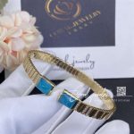 Marli Cleo 2 Link Diamond Slip On Bracelet In Yellow Gold Sea Blue Chalcedony (3)