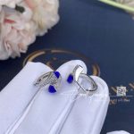 Marli Cleo Diamond Huggie Earrings In White Gold Lapis Lazuli (9)