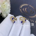 Marli Cleo Diamond Huggie Earrings In Yellow Gold Lapis Lazuli (2)