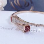 Marli Cleo Diamond Midi Slip On Bracelet In Rose Gold Carnelian Cleo B47 (3)