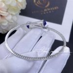 Marli Cleo Diamond Midi Slip On Bracelet In White Gold Lapis Lazuli Cleo B47 (7)