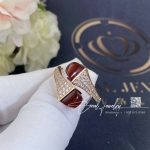 Marli Cleo Diamond Ring In Rose Gold Carnelian Cleo R5 (4)